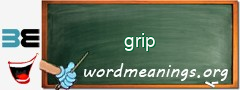 WordMeaning blackboard for grip